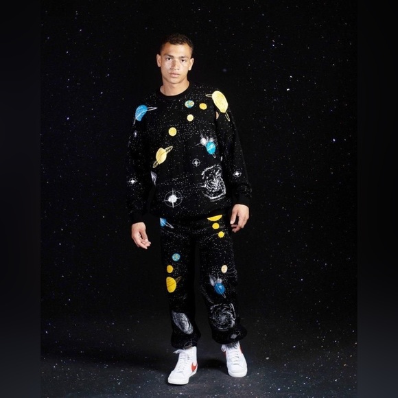 NWT SPIRIT JERSEY Wish You Were Here Knit Jogger Sweat Pants Unisex Small - Picture 1 of 13